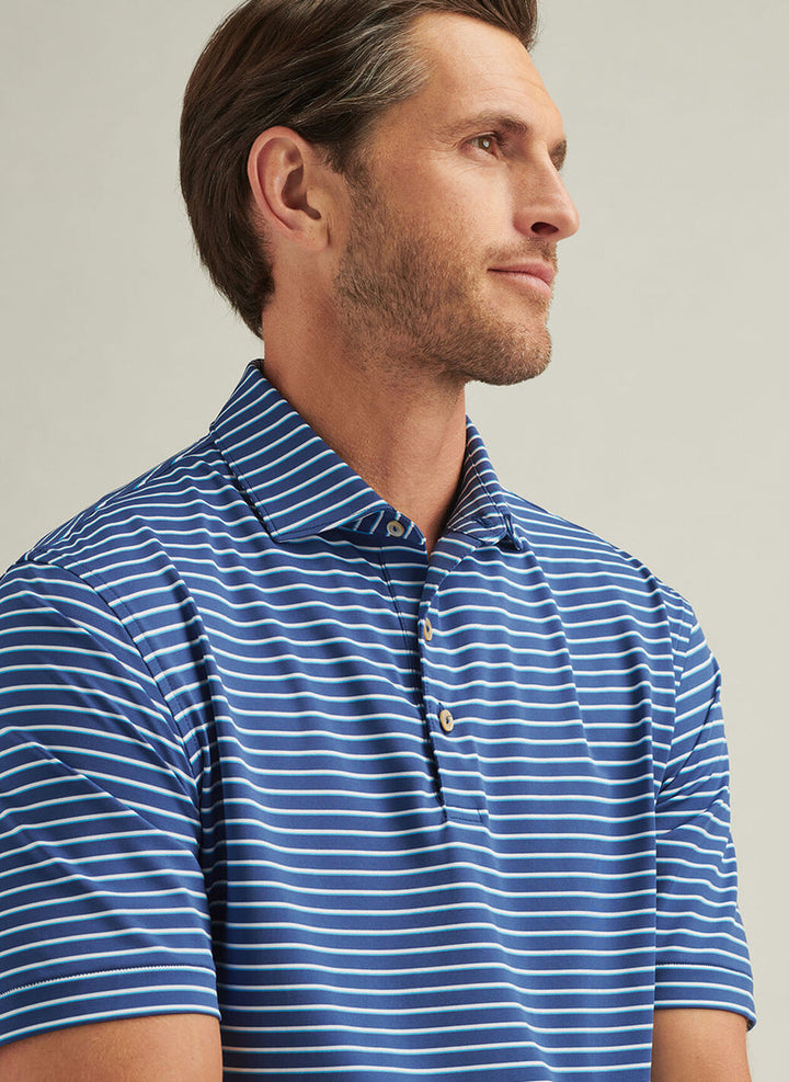 Peter Millar Dunnes Performance Jersey Polo: Sport Navy