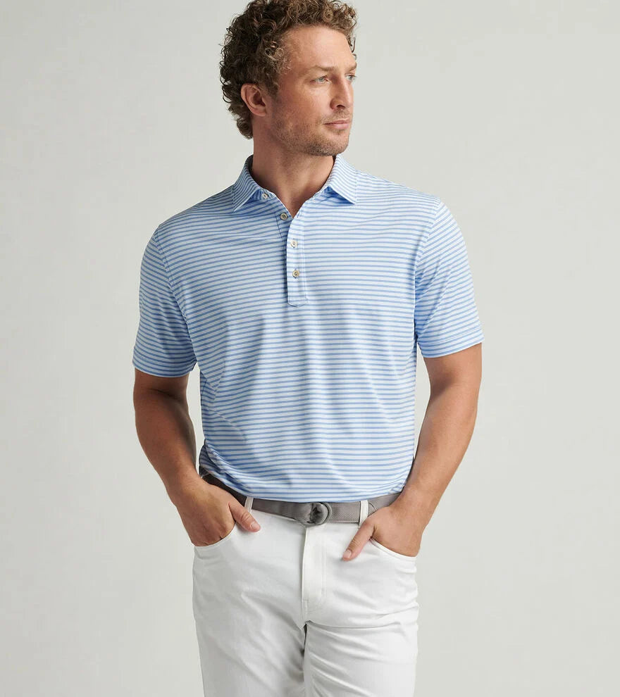 Peter Millar Lane Performance Jersey Polo: Blue Fade