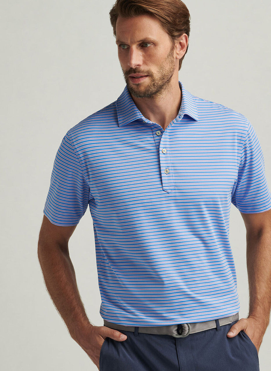 Peter Millar Lane Performance Jersey Polo: Riverbed