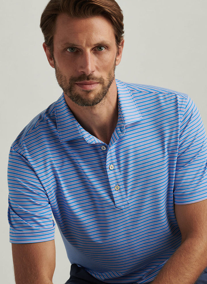 Peter Millar Lane Performance Jersey Polo: Riverbed