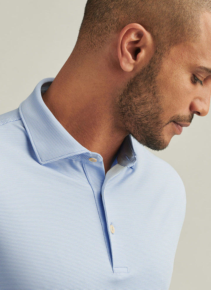 Peter Millar Jubilee Performance Jersey Polo: Blue Fade