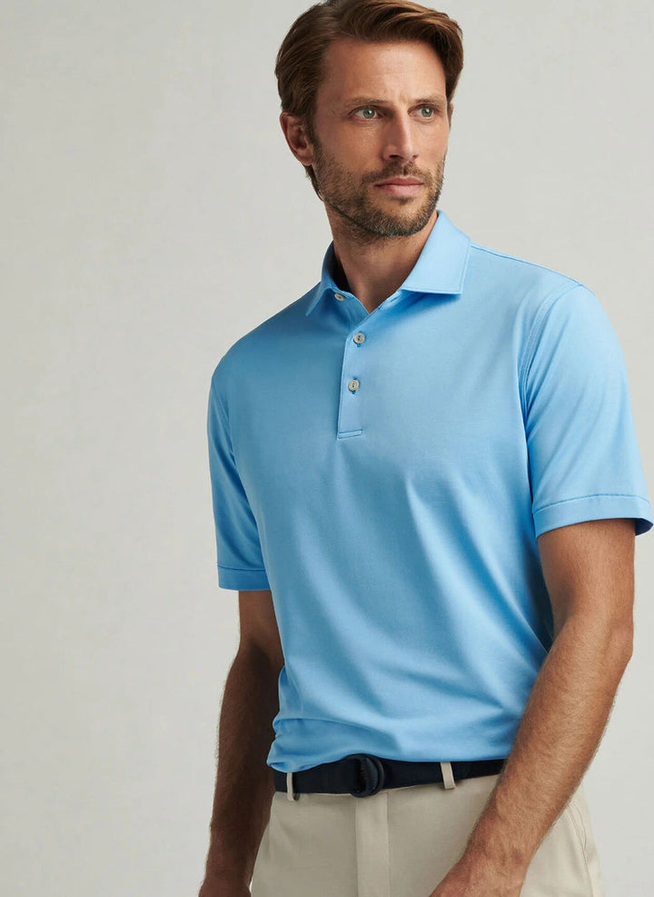 Peter Millar Andover Performance Jersey Polo: Riverbed