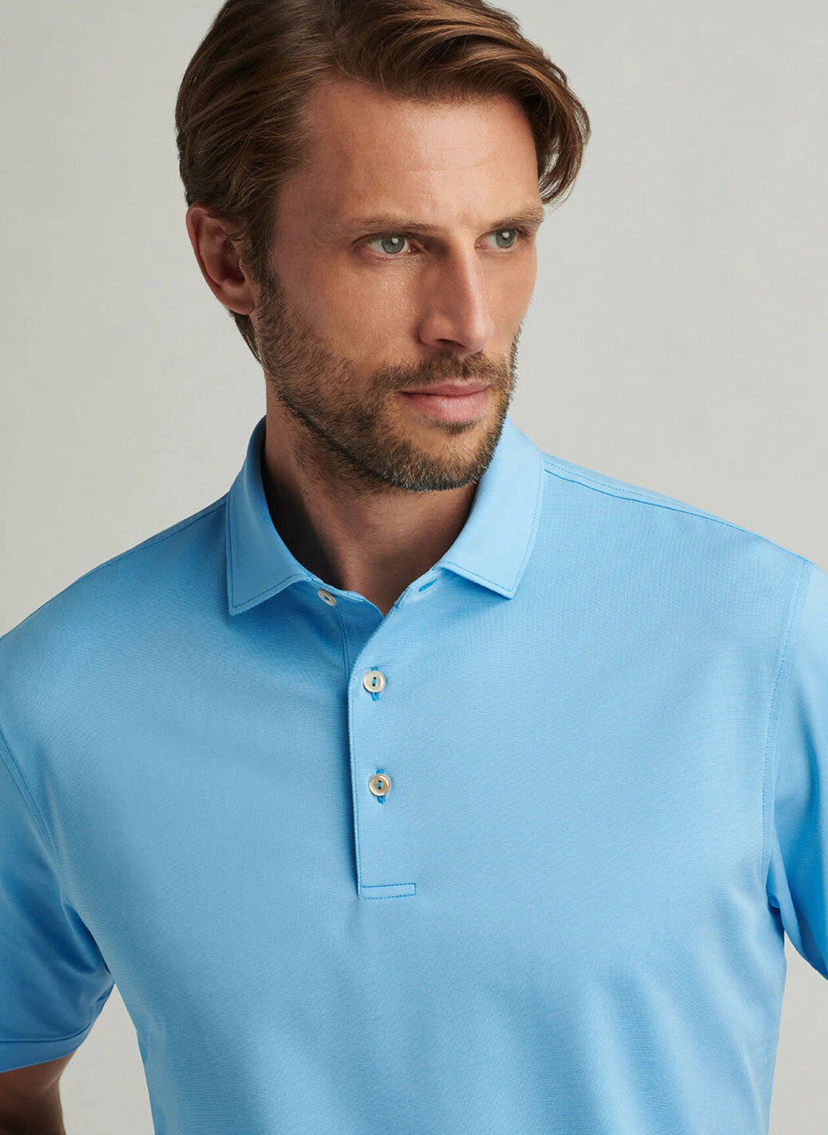 Peter Millar Andover Performance Jersey Polo: Riverbed