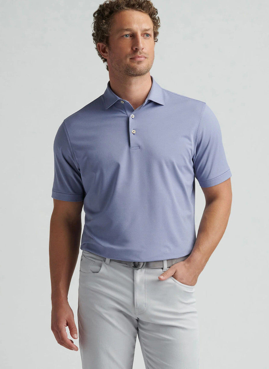 Peter Millar Andover Performance Jersey Polo: Sport Navy