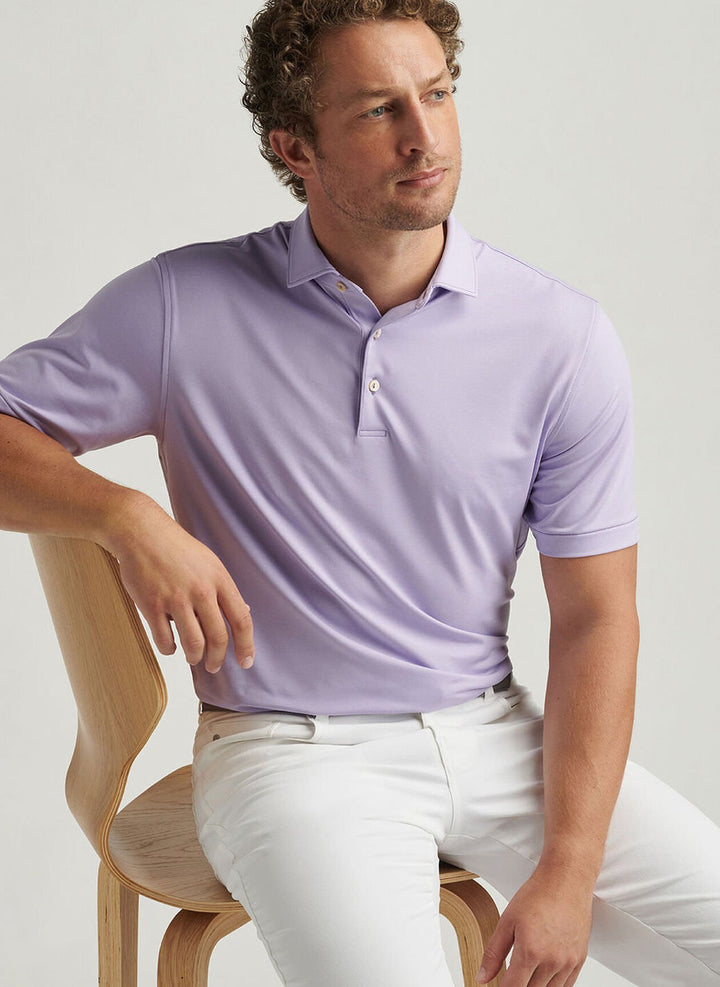 Peter Millar Andover Performance Jersey Polo: Ultra Violet