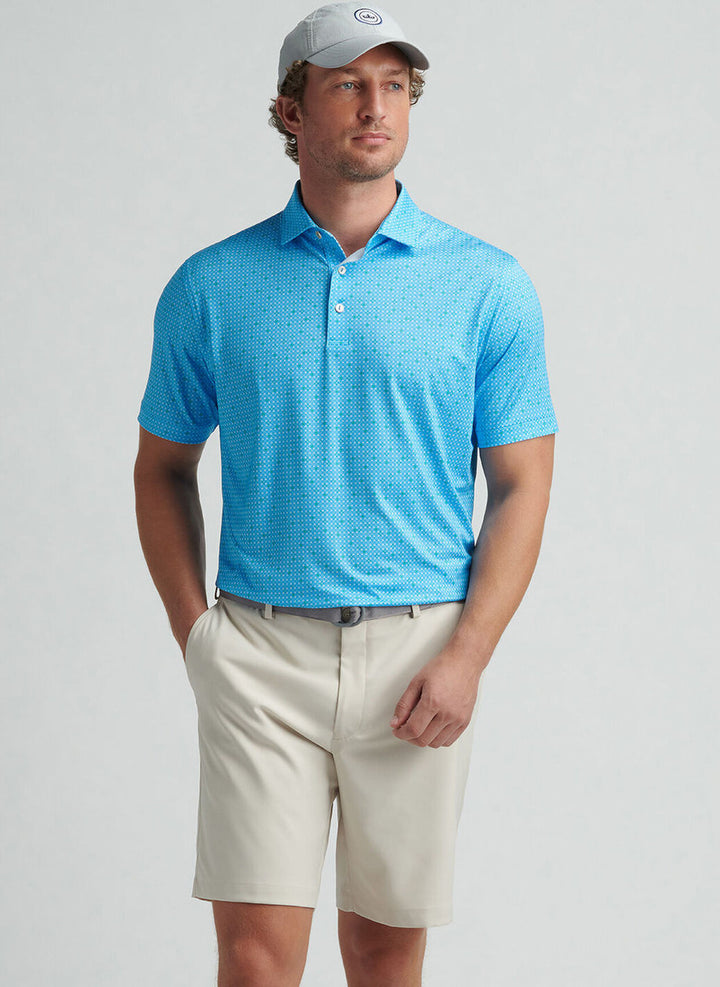 Peter Millar Castellina Performance Jersey Polo: Riverbed