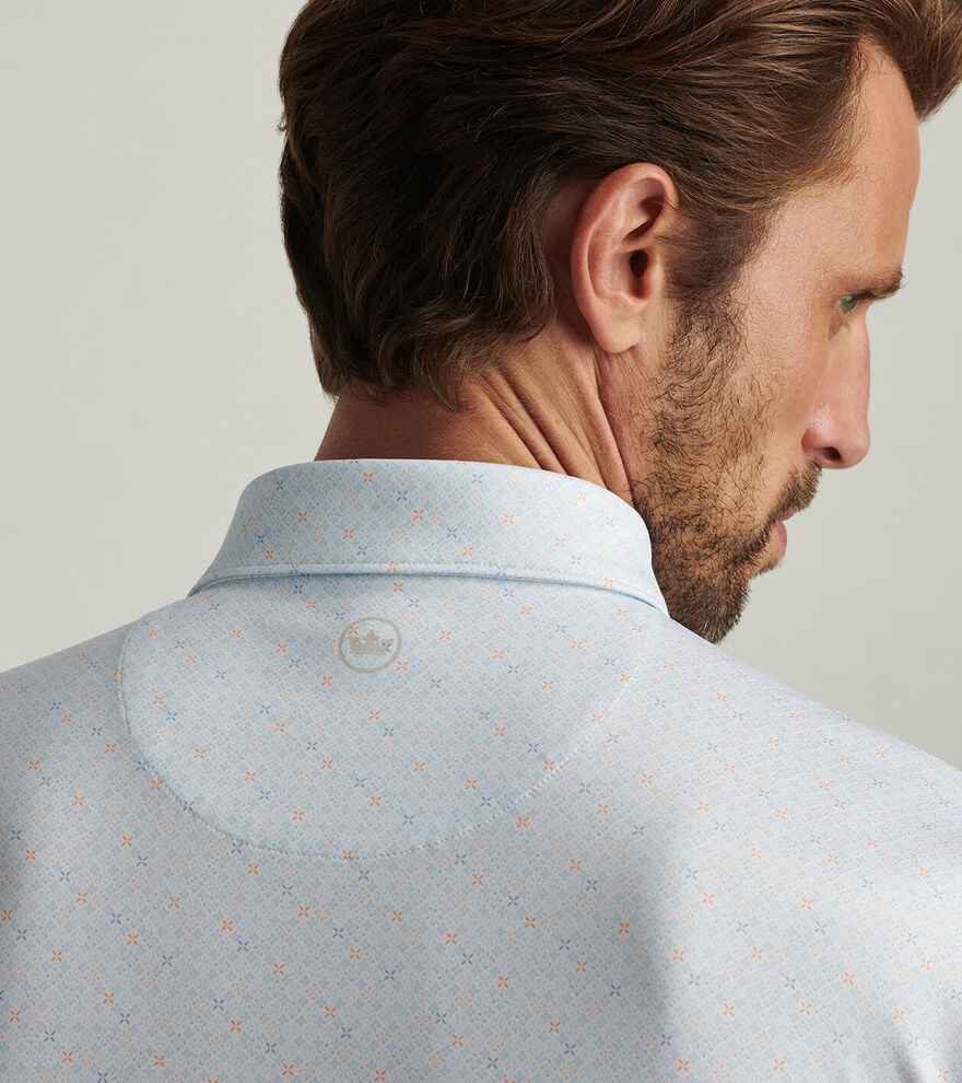 Peter Millar Castellina Performance Jersey Polo: White