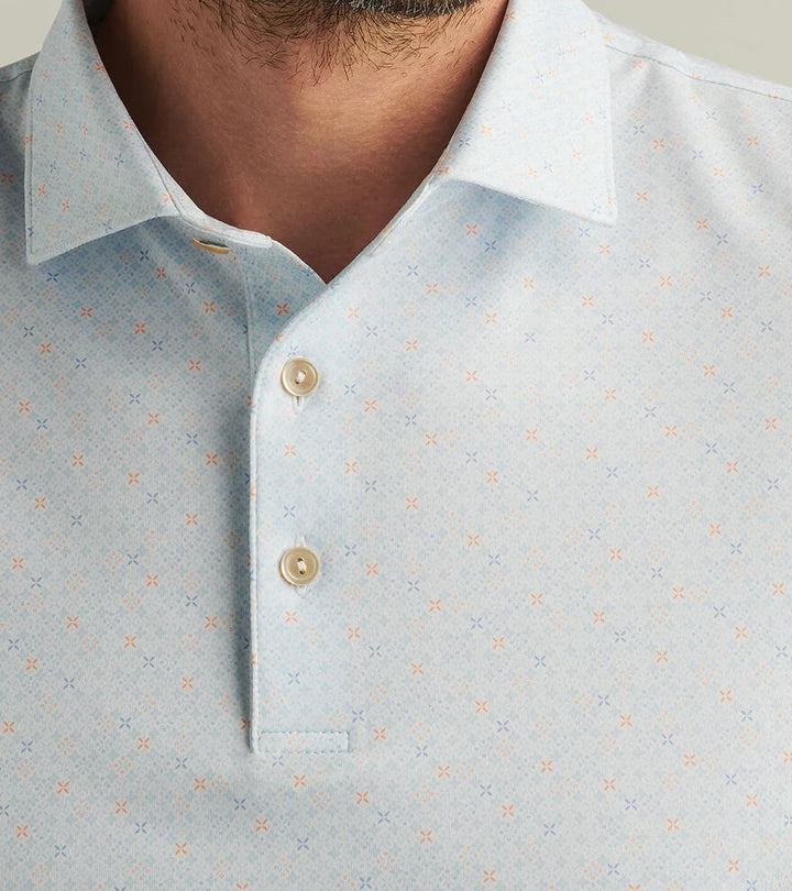 Peter Millar Castellina Performance Jersey Polo: White