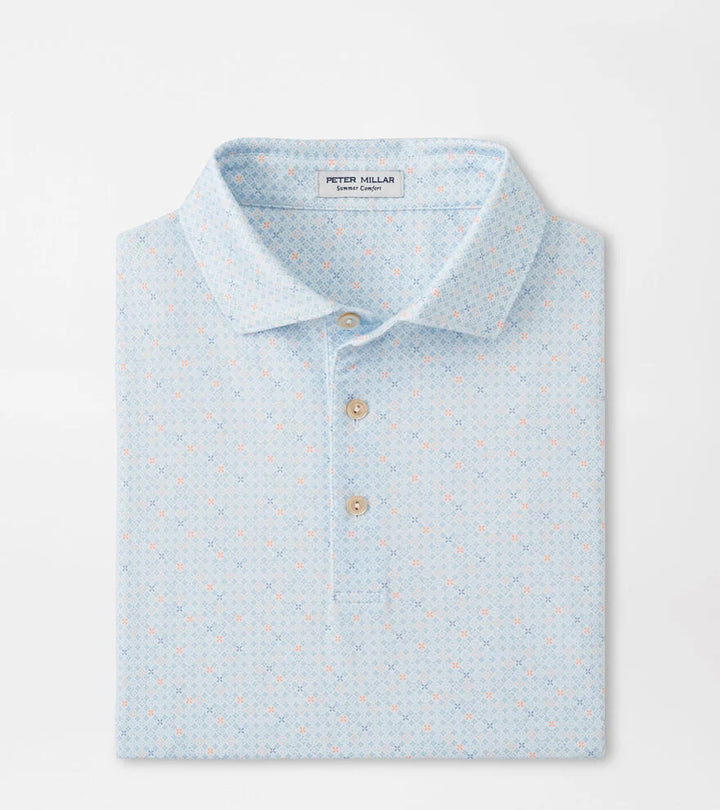 Peter Millar Castellina Performance Jersey Polo: White