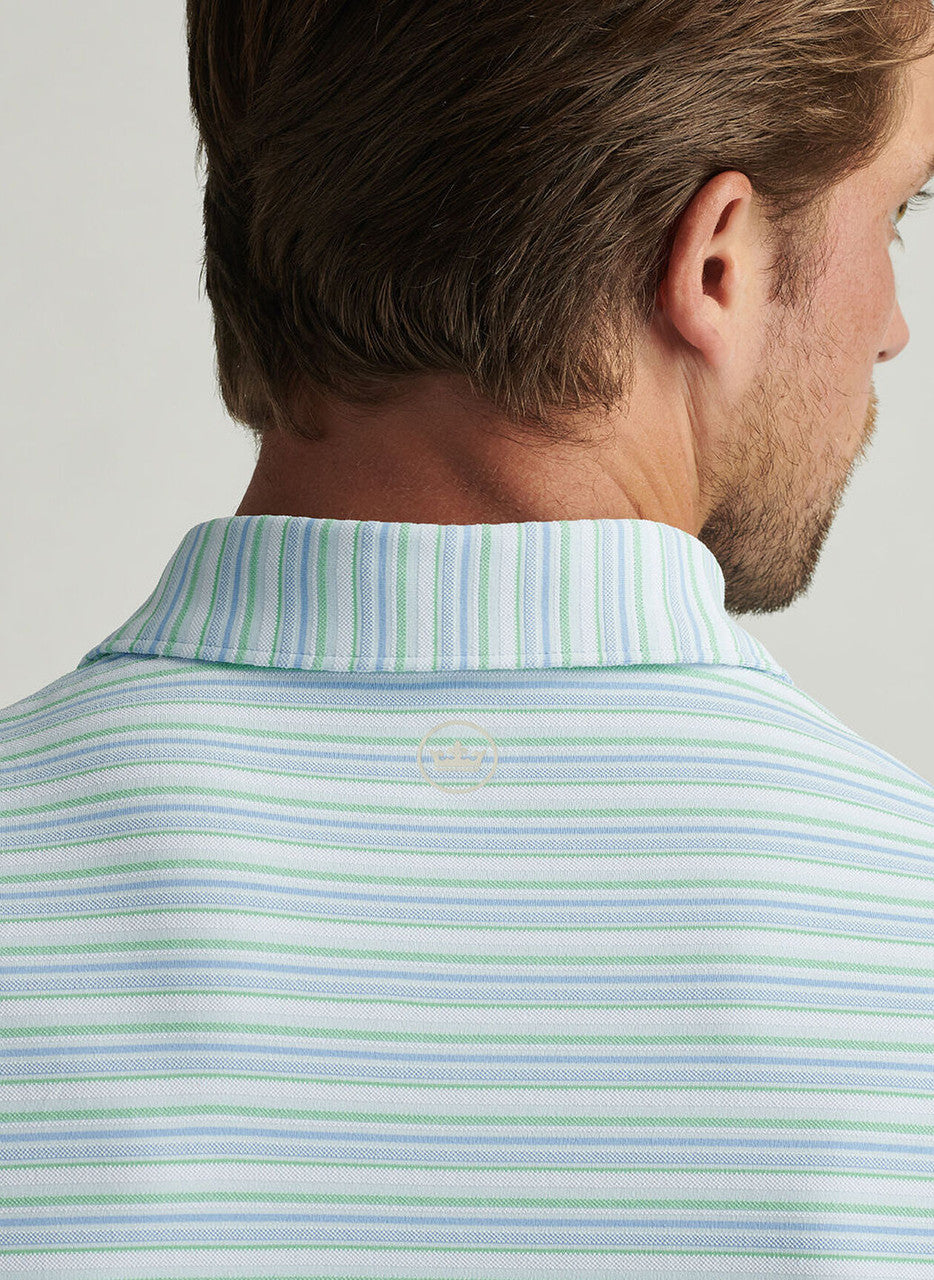 Peter Millar Atrium Performance Jersey Polo: Pale Blue