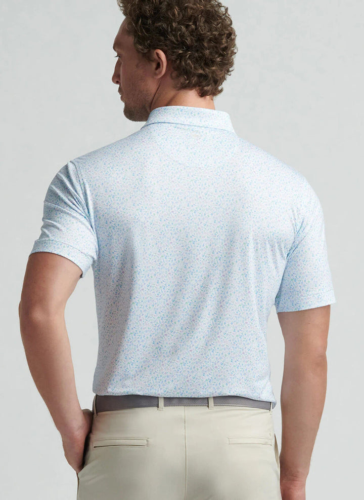 Peter Millar Island Jammin' Performance Jersey Polo: White