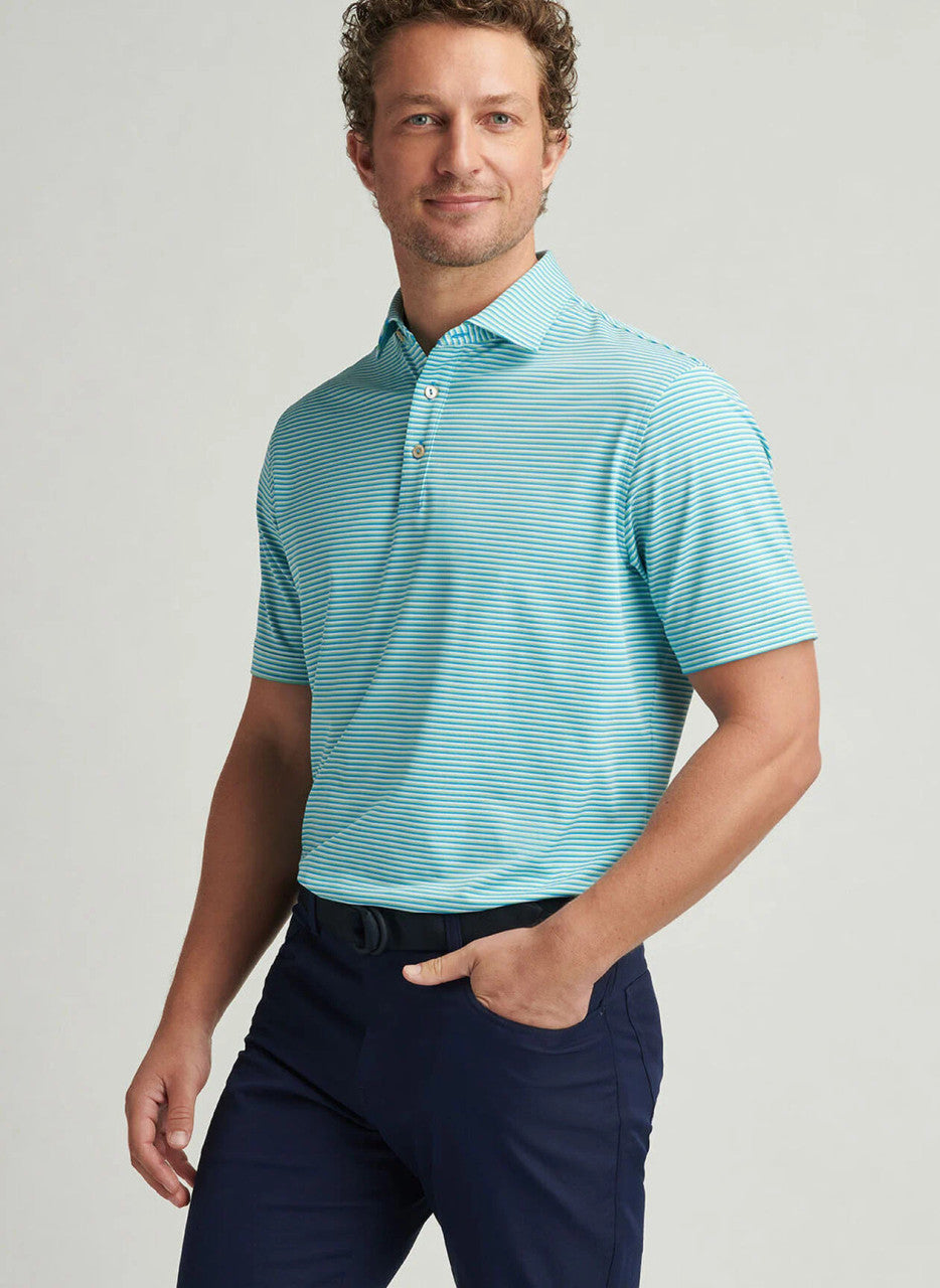 Peter Millar Linden Performance Jersey Polo: Riverbed