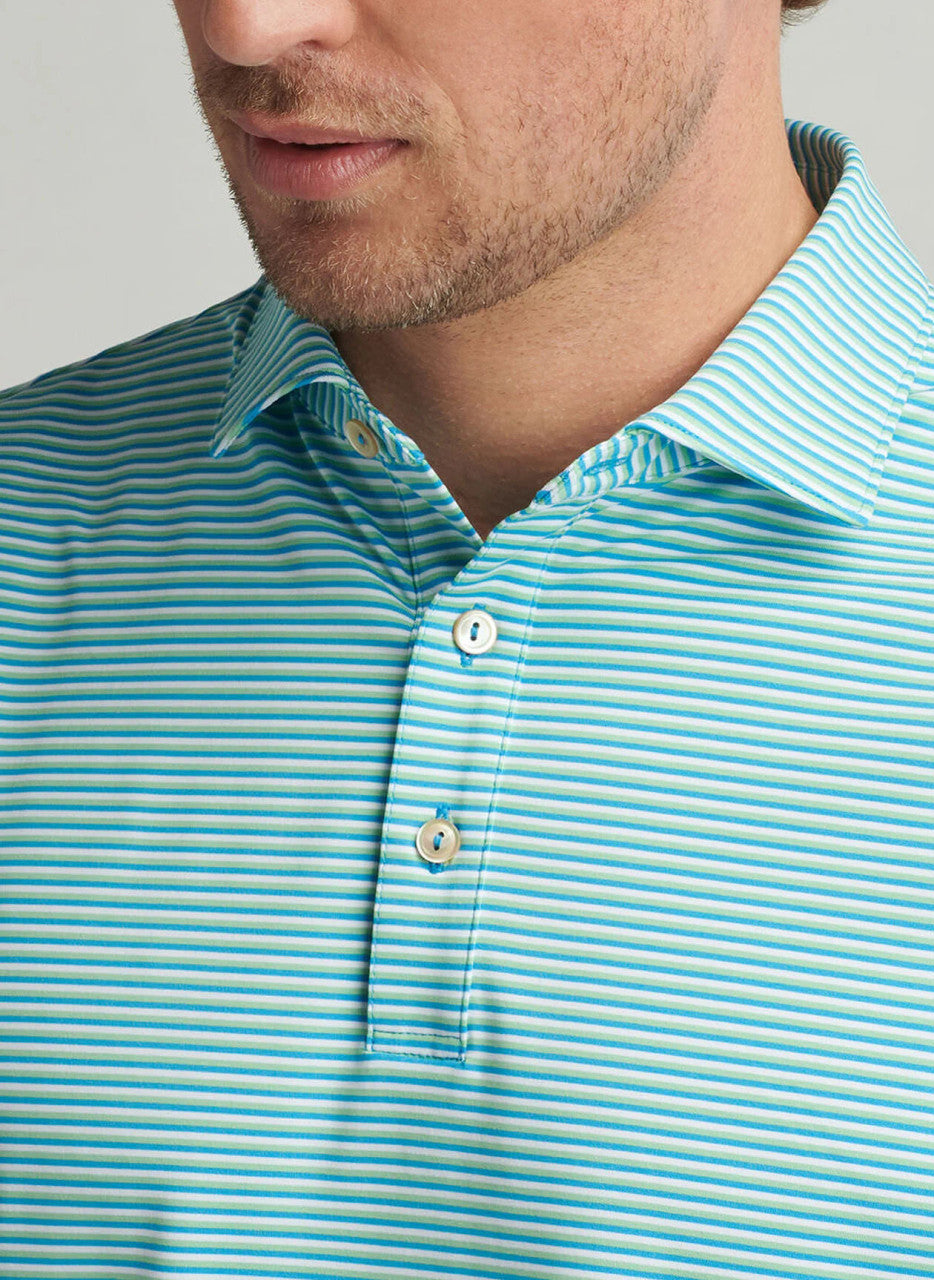 Peter Millar Linden Performance Jersey Polo: Riverbed