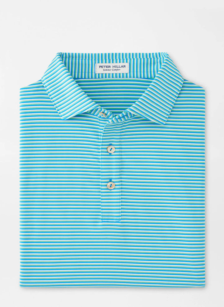 Peter Millar Linden Performance Jersey Polo: Riverbed