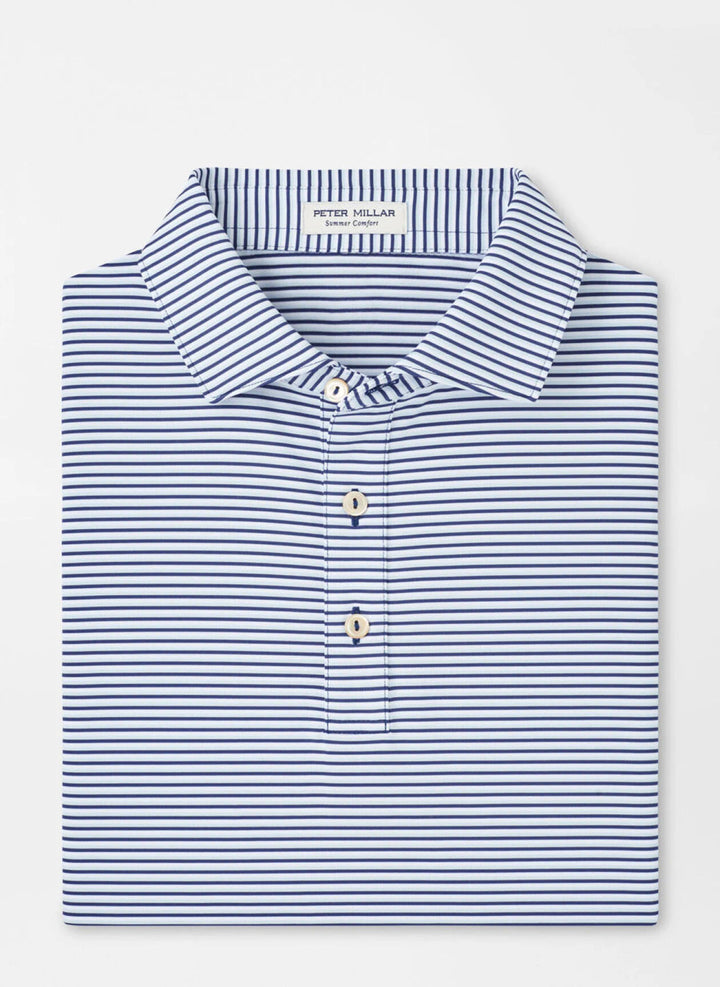 Peter Millar Linden Performance Jersey Polo: Sport Navy