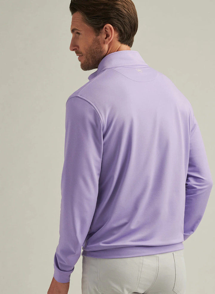 Peter Millar Perth Mélange Performance Quarter-Zip: Ultra Violet