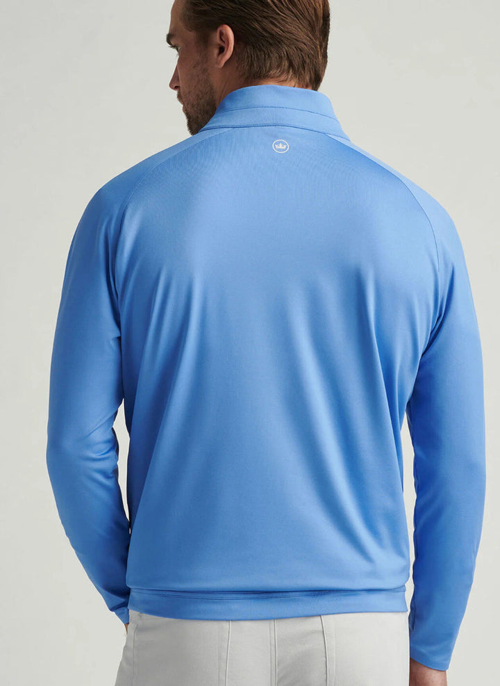 Peter Millar Verge Performance Quarter-Zip: Blue Sea