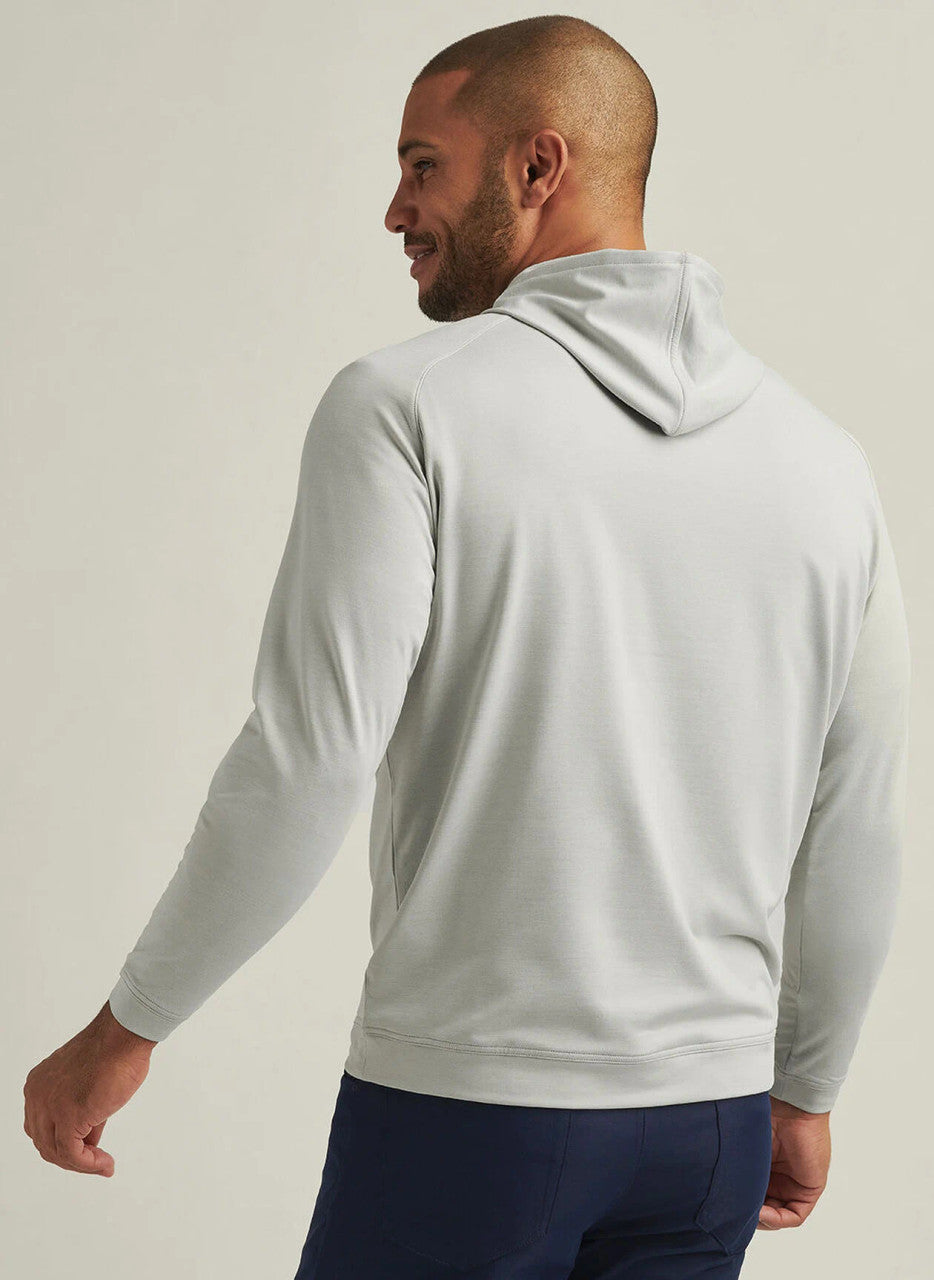 Peter Millar Pine Performance Hoodie: British Grey