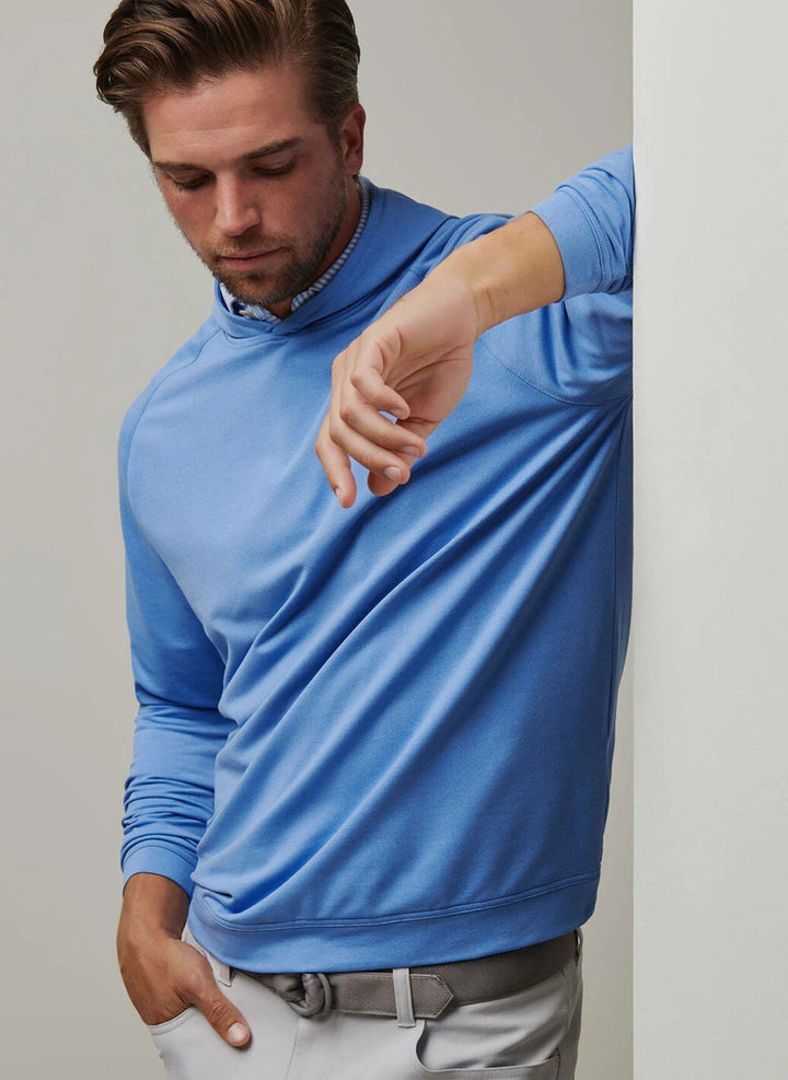 Peter Millar Pine Performance Hoodie: Blue Fade