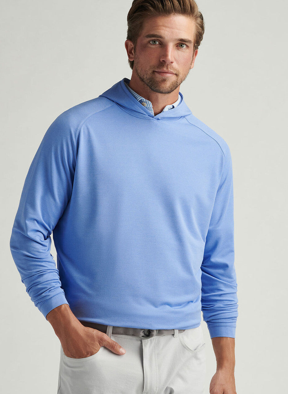 Peter Millar Pine Performance Hoodie: Blue Fade