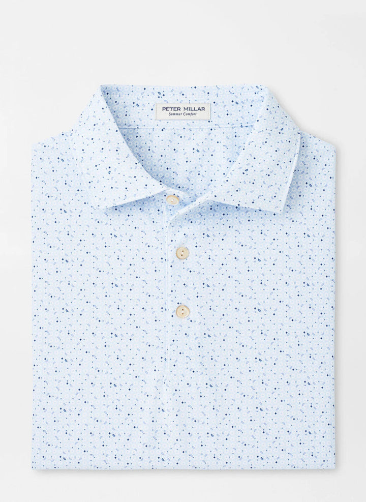 Peter Millar Casa Nova Performance Mesh Polo: White