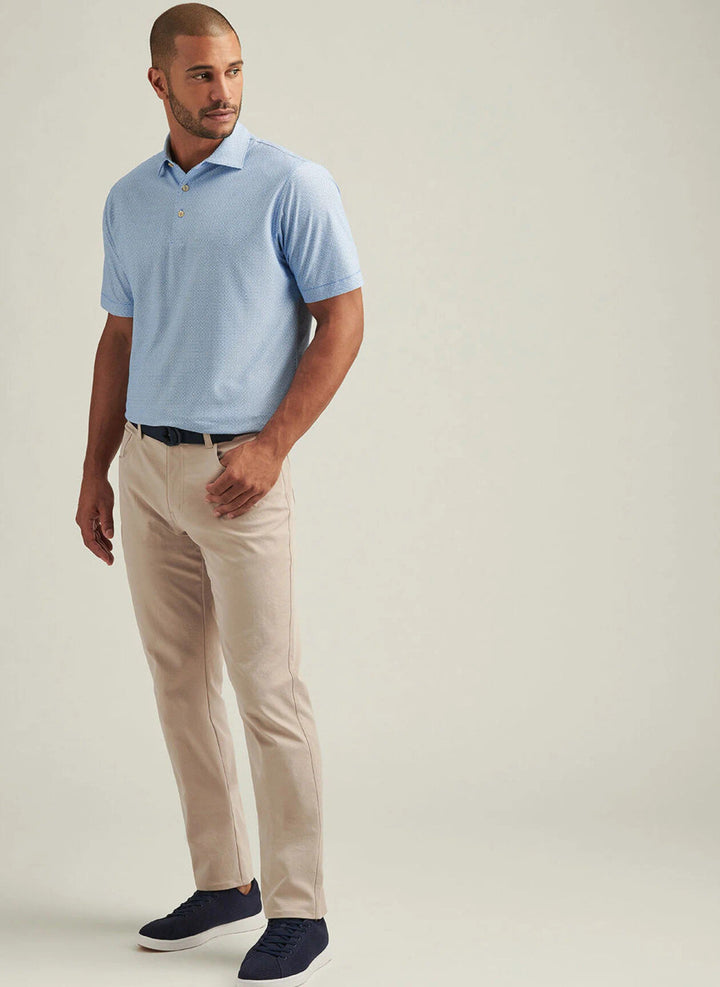 Peter Millar Galiza Performance Mesh Polo: Sailor Blue