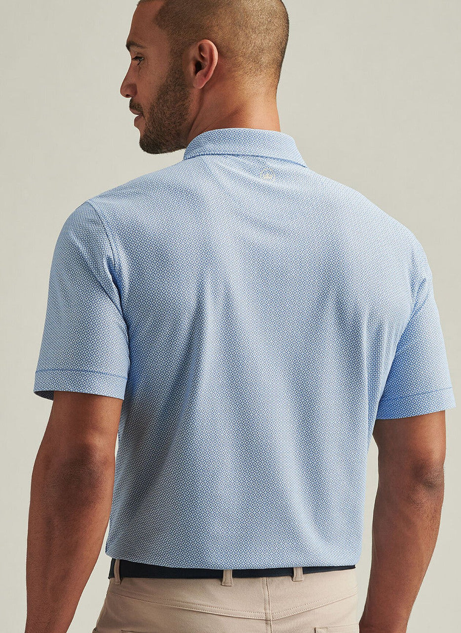 Peter Millar Galiza Performance Mesh Polo: Sailor Blue