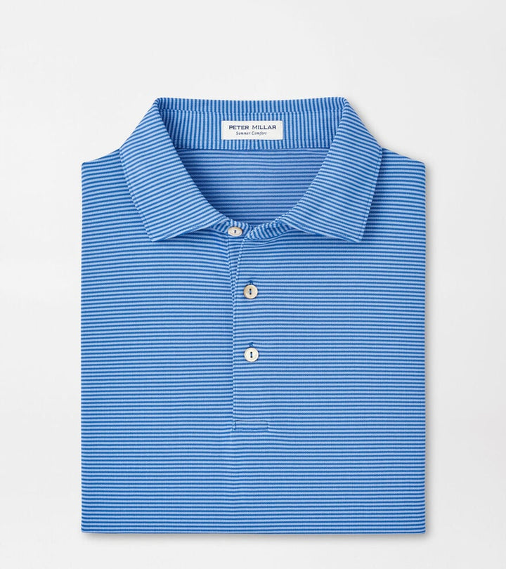 Peter Millar Candor Performance Mesh Polo: Sailor Blue