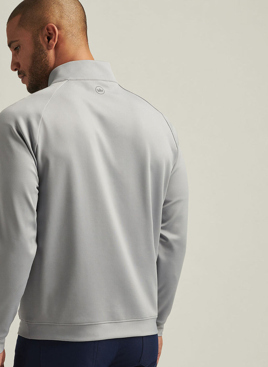 Peter Millar Weld Hybrid Half-Zip: Gale Grey