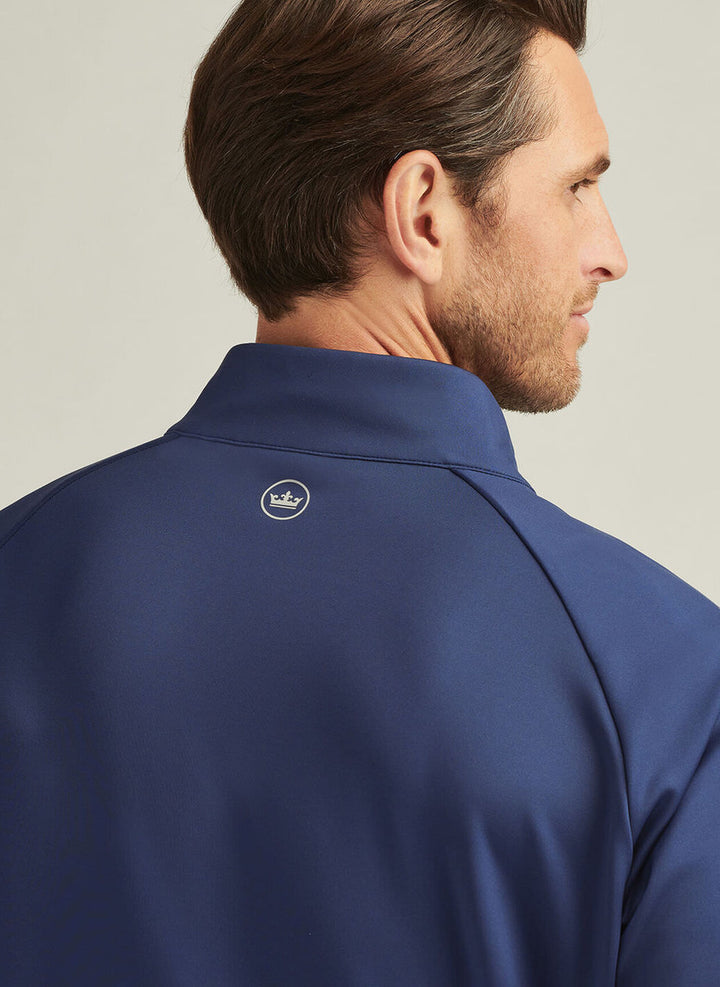 Peter Millar Weld Hybrid Half-Zip: Navy