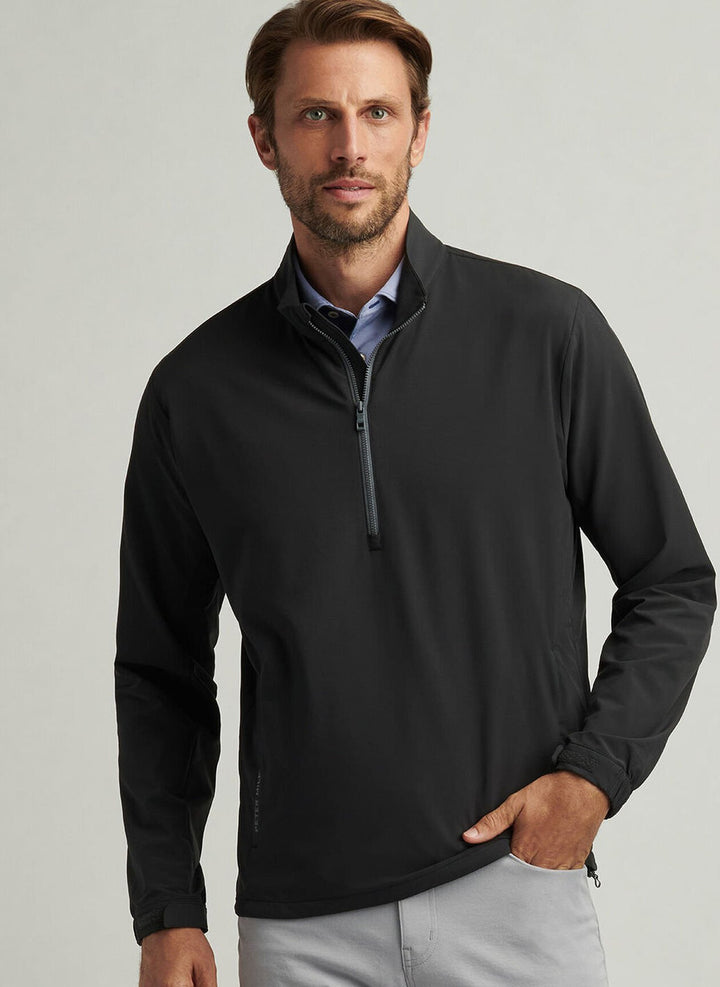 Peter Millar Dunes Half-Zip: Black