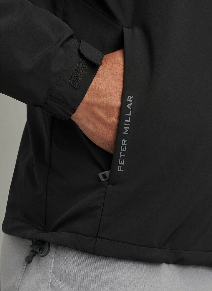 Peter Millar Dunes Half-Zip: Black