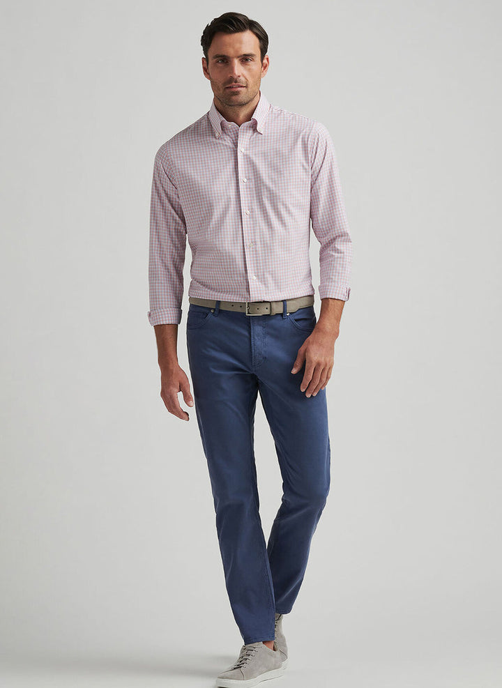 Peter Millar Crown Crafted Wayfare Five-Pocket Pant: Blue Pearl