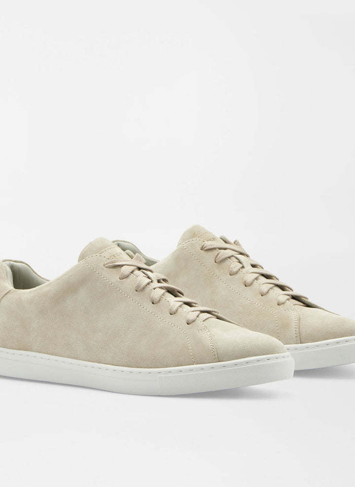 Peter Millar Crown Crafted Vantage Lite Suede Sneaker: Beige