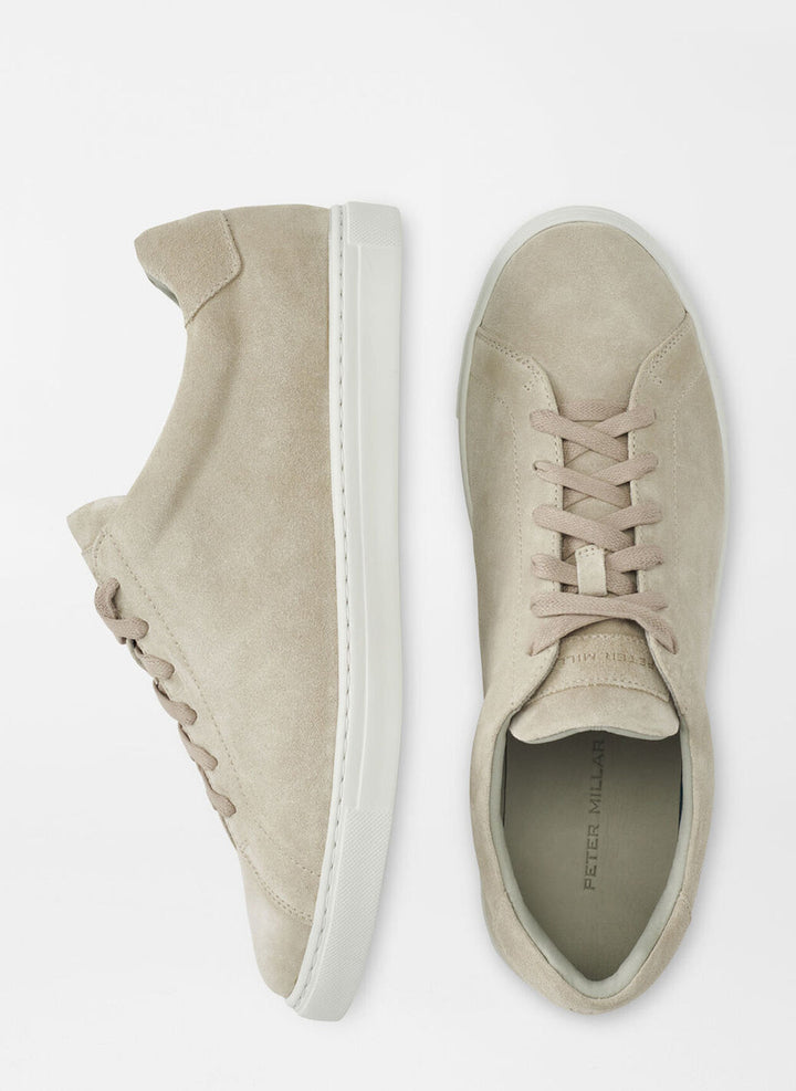 Peter Millar Crown Crafted Vantage Lite Suede Sneaker: Beige