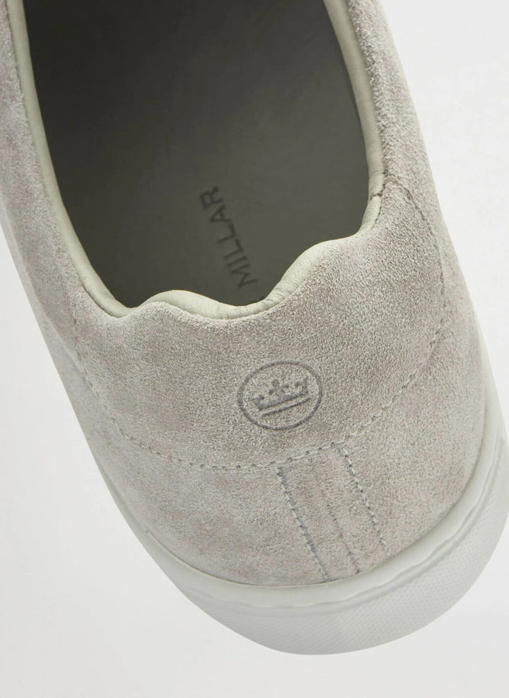 Peter Millar Crown Crafted Vantage Lite Suede Sneaker: Pearl Grey