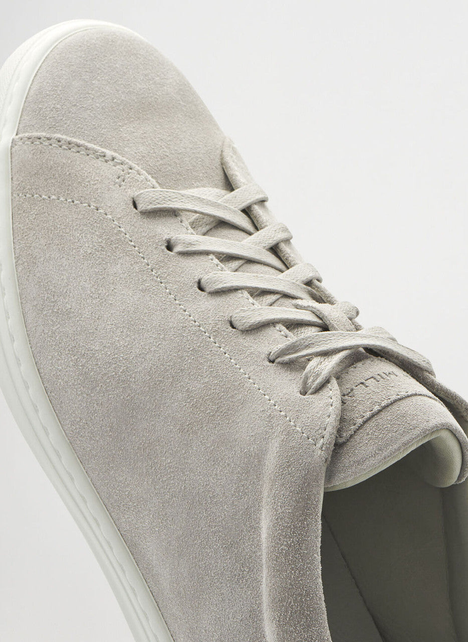 Peter Millar Crown Crafted Vantage Lite Suede Sneaker: Pearl Grey