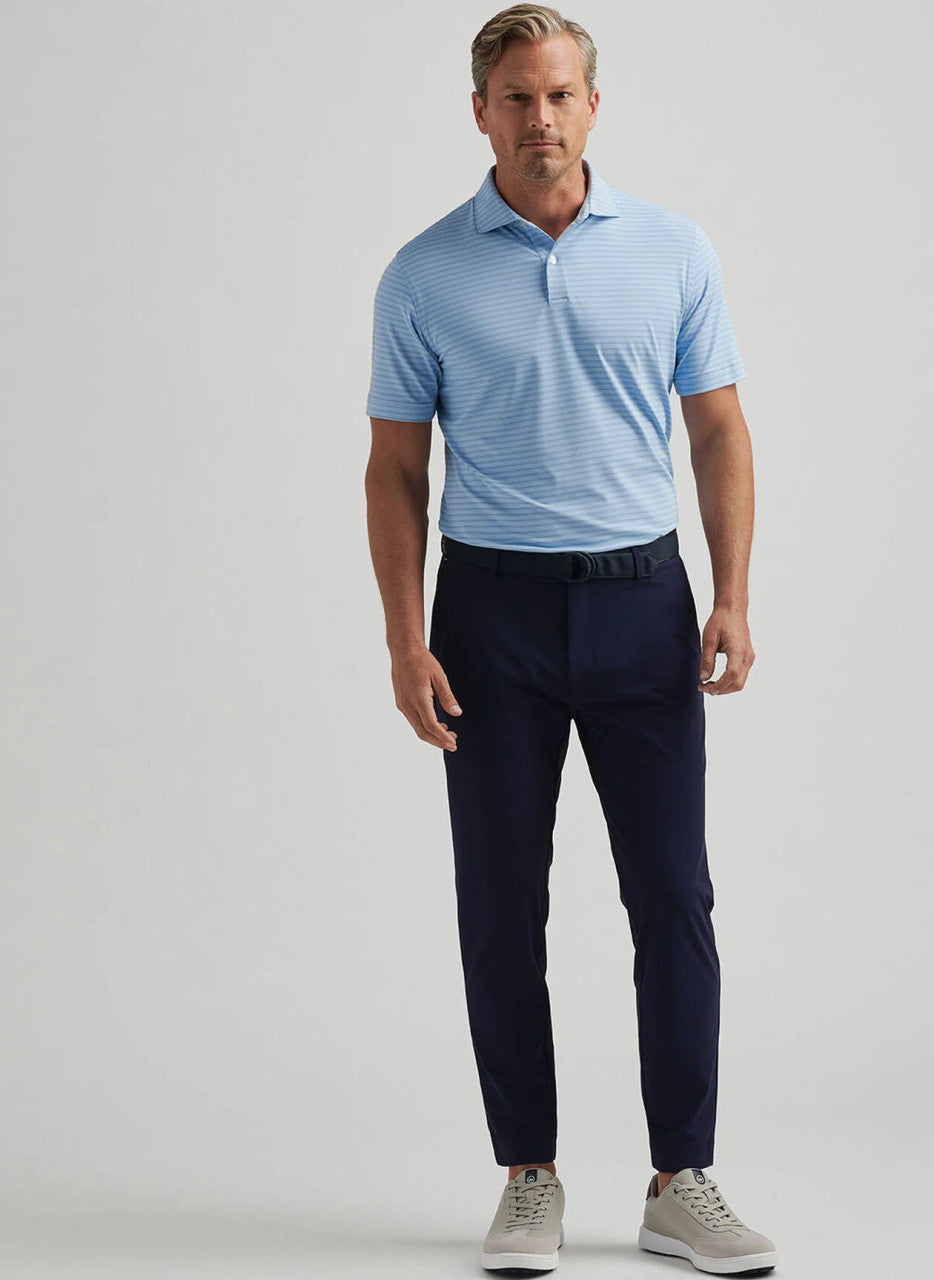 Peter Millar Crown Crafted Bridge Performance Jersey Polo: Blue Frost