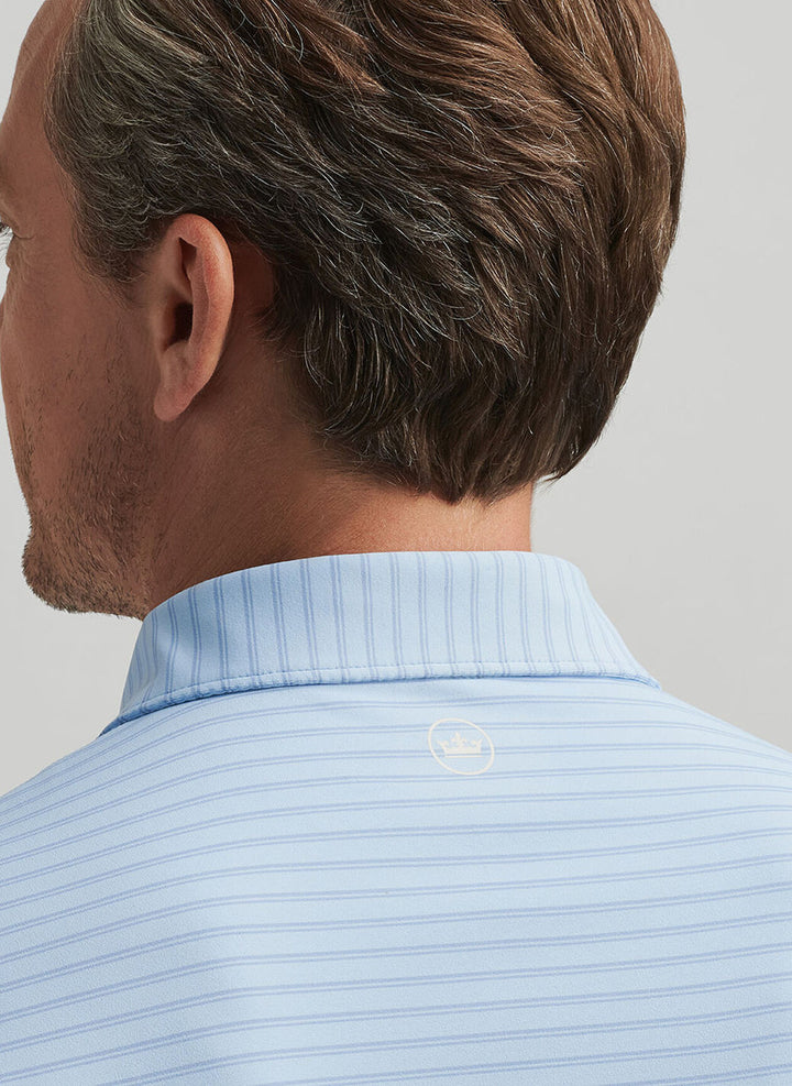 Peter Millar Crown Crafted Bridge Performance Jersey Polo: Blue Frost