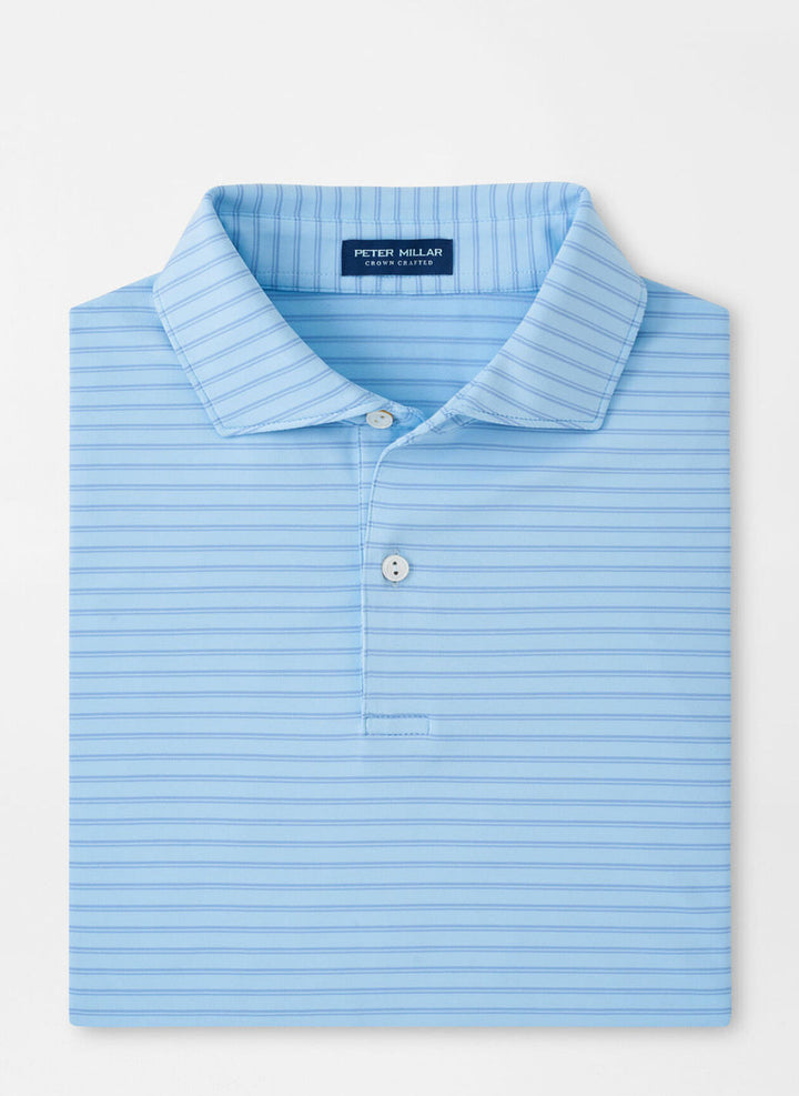 Peter Millar Crown Crafted Bridge Performance Jersey Polo: Blue Frost