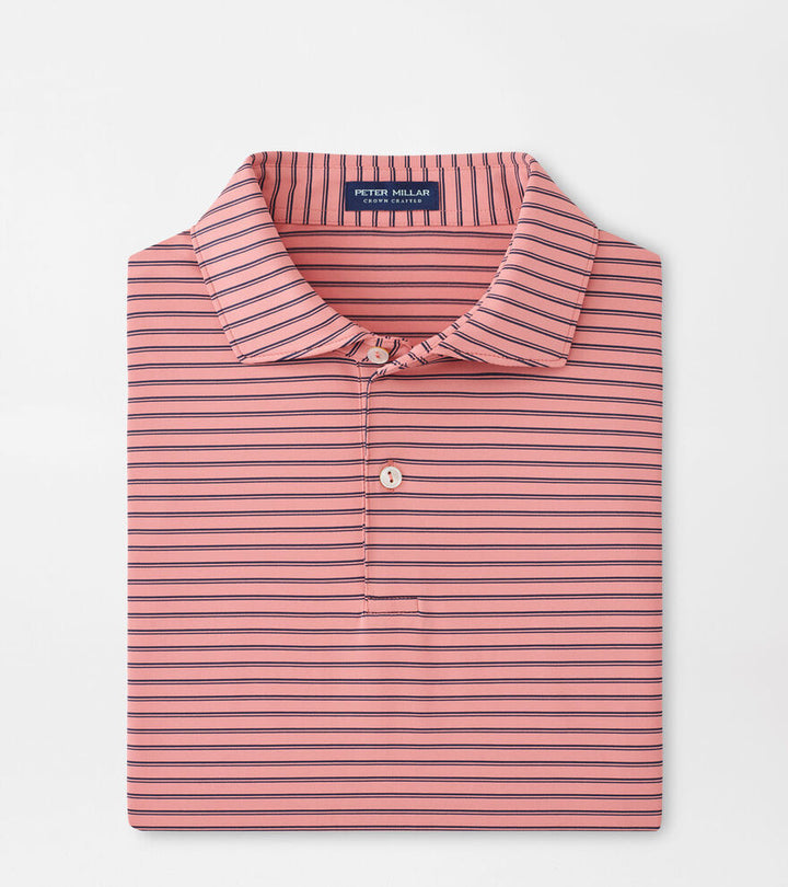 Peter Millar Crown Crafted Bridge Performance Jersey Polo: Pink Crepe