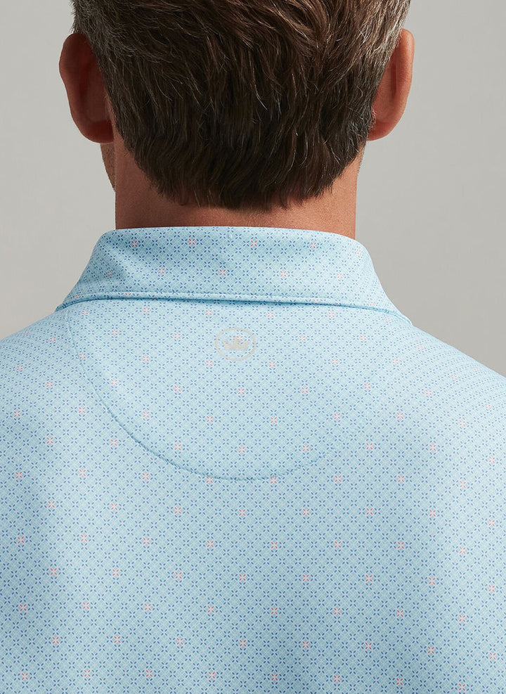 Peter Millar Crown Crafted Bickett Performance Jersey Polo: Blue Spruce