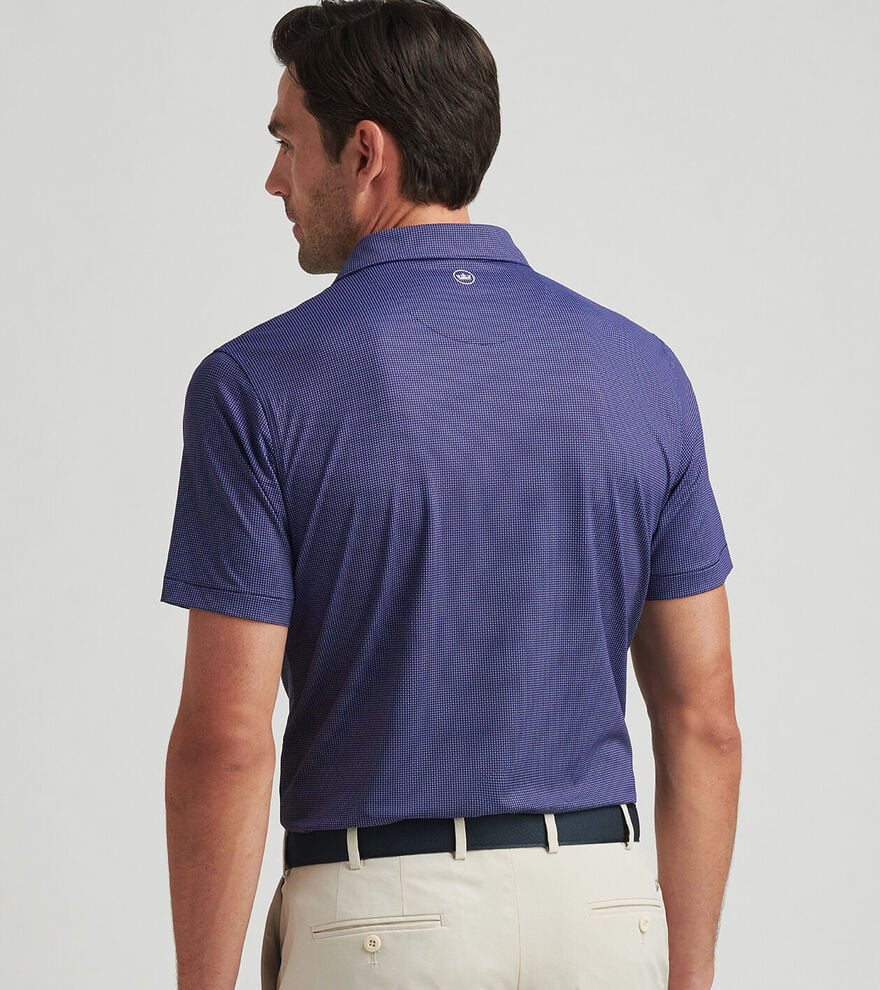 Peter Millar Crown Crafted Grovewood Performance Jersey Polo: Navy