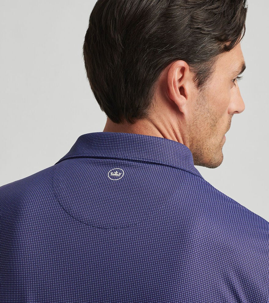 Peter Millar Crown Crafted Grovewood Performance Jersey Polo: Navy