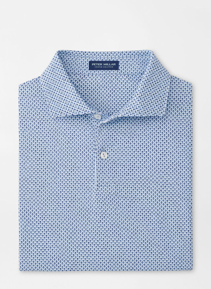 Peter Millar Crown Crafted Retro Performance Jersey Polo: Angelite