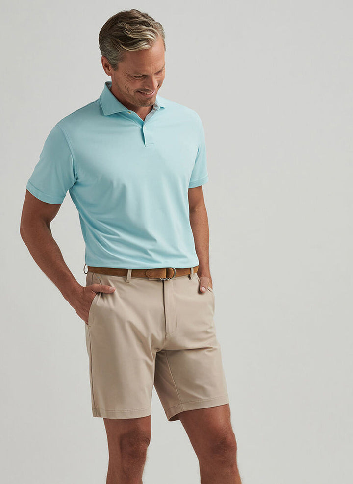 Peter Millar Crown Crafted Soul Performance Mesh Polo: Blue Spruce