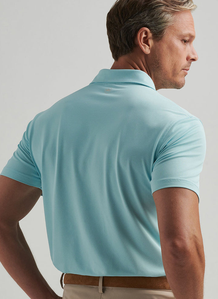 Peter Millar Crown Crafted Soul Performance Mesh Polo: Blue Spruce