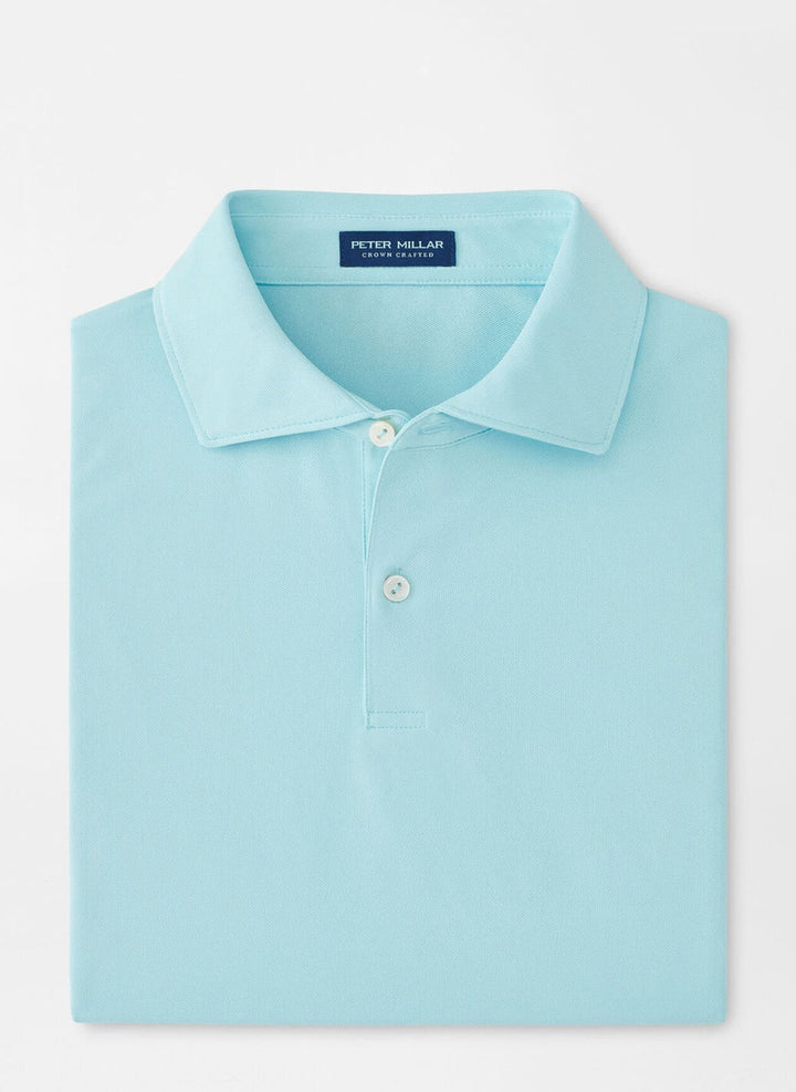 Peter Millar Crown Crafted Soul Performance Mesh Polo: Blue Spruce