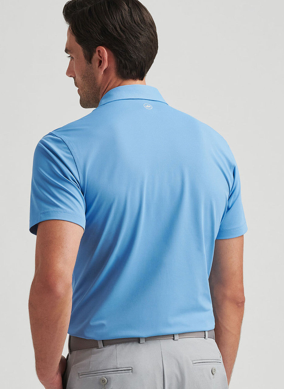 Peter Millar Crown Crafted Soul Performance Mesh Polo: Fountain Blue