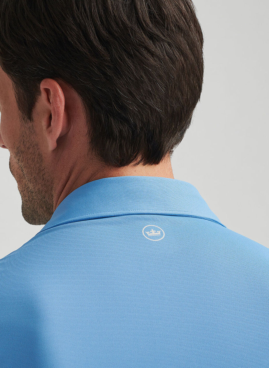 Peter Millar Crown Crafted Soul Performance Mesh Polo: Fountain Blue